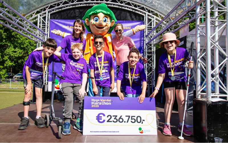 Opbrengst Mega Wandel Marathon 2025