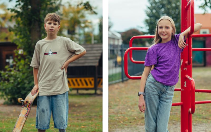 Benjamin (10) en Sophie (12)