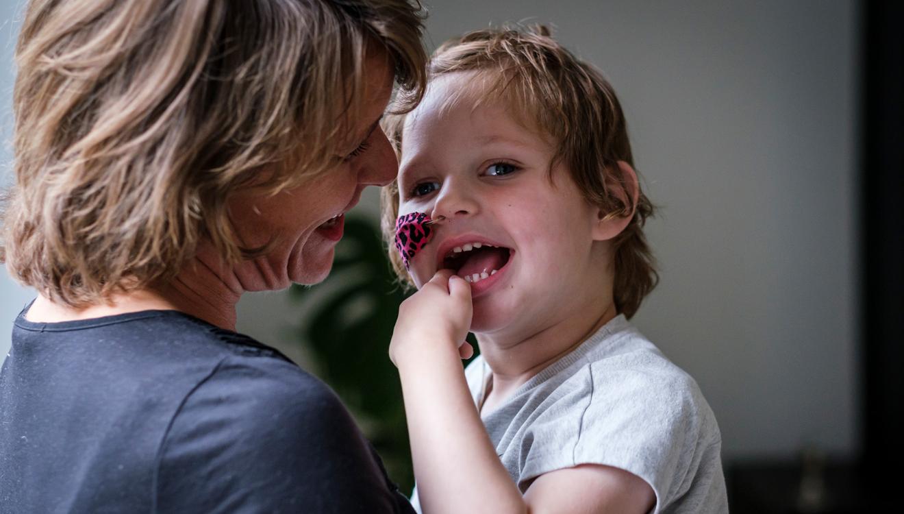 Hanne en haar moeder Jorien