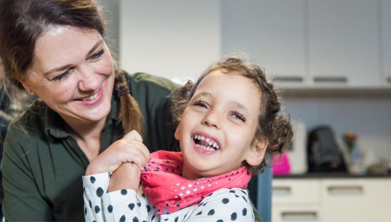 Esther de Bruijn en haar nichtje