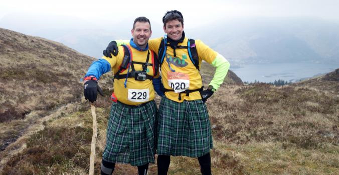 Remco en Bernard, (Team Nessie) in Schotland