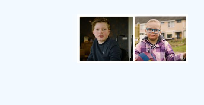 Vince en Lotte kijken je aan