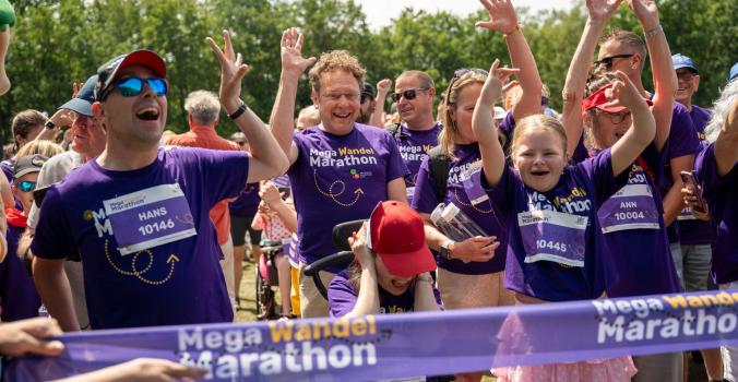 Deelnemers Mega Wandel Marathon 2026