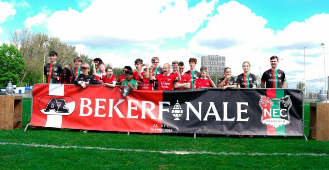 G-teams van AZ en NEC van de Bijzondere Eredivisie tijdens de Bijzondere Bekerfinale