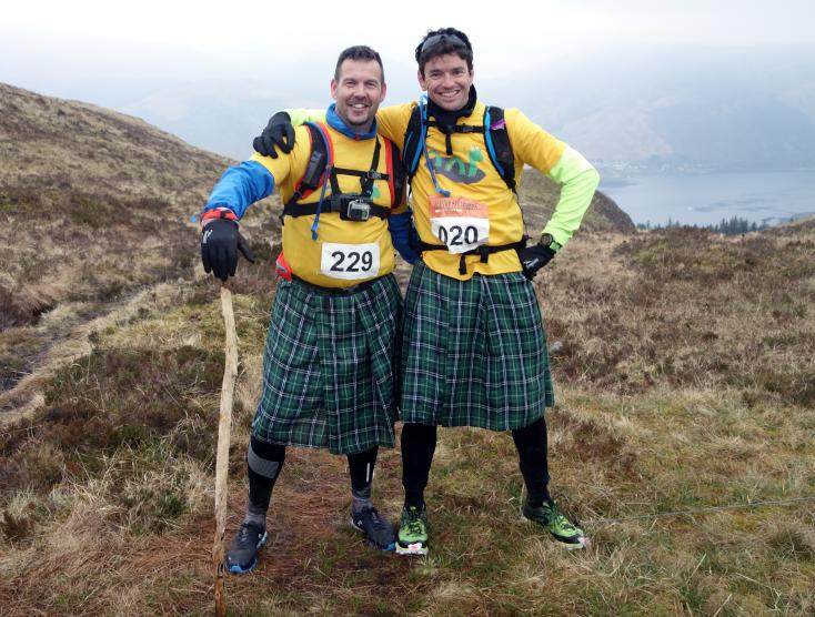 Remco en Bernard, (Team Nessie) in Schotland