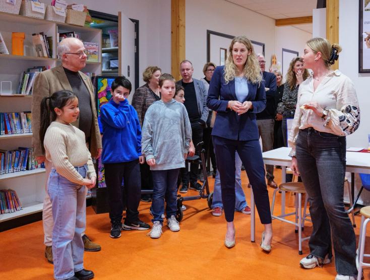 Werkbezoek staatssecretaris VWS aan Kindcentrum Borgele
