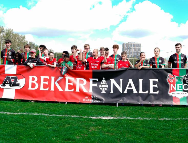 G-teams van AZ en NEC van de Bijzondere Eredivisie tijdens de Bijzondere Bekerfinale