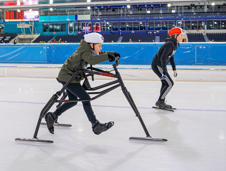 Sill aan het frameschaatsen